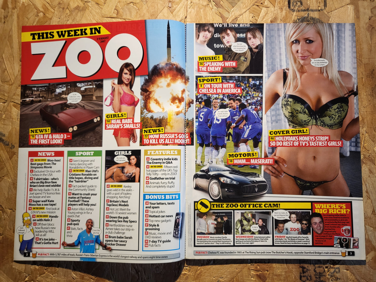 ZOO Magazine 3-9 August 2007 (1043) Gemma Merna Naomi Millbank-Smith