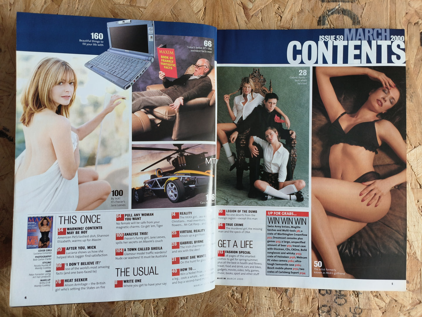 Maxim Magazine March 2000 (1045) LUCIANA GIMENEZ JANE LEEVES