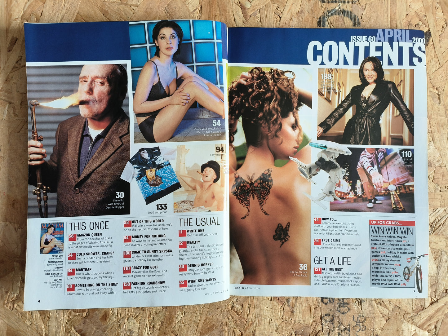 Maxim Magazine April 2000 (1045) Ana Paule Charlotte Hudson Emma Ledden