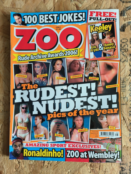 ZOO Magazine 1-7 December 2006 (1047) POSTER Keeley Hazell