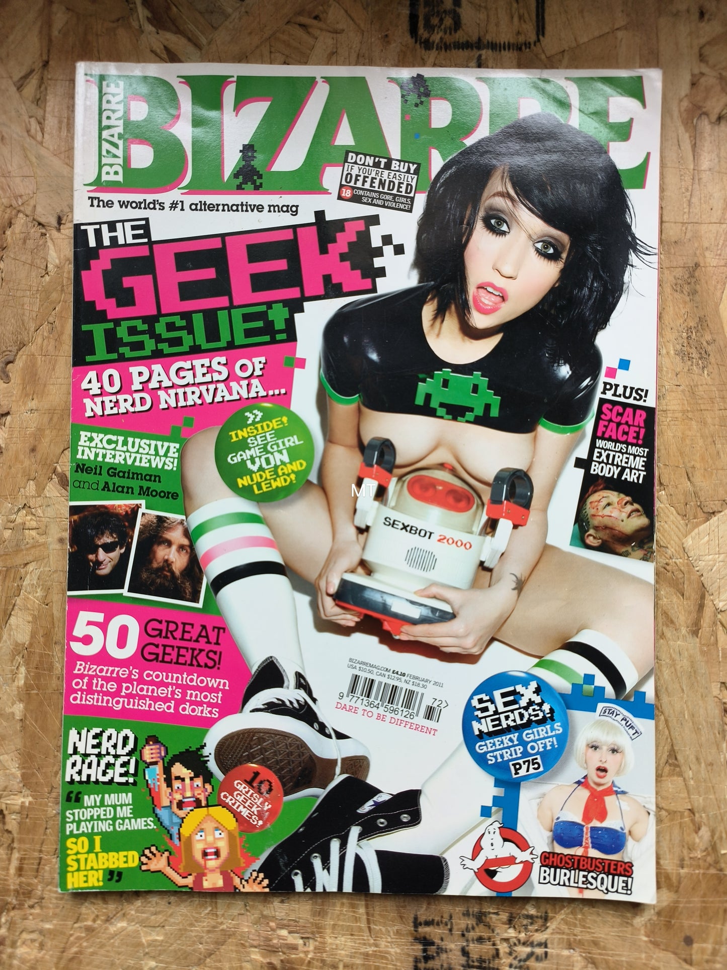 BIZARRE Magazine February 2011 (1050) Neil Gaiman Alan Moore