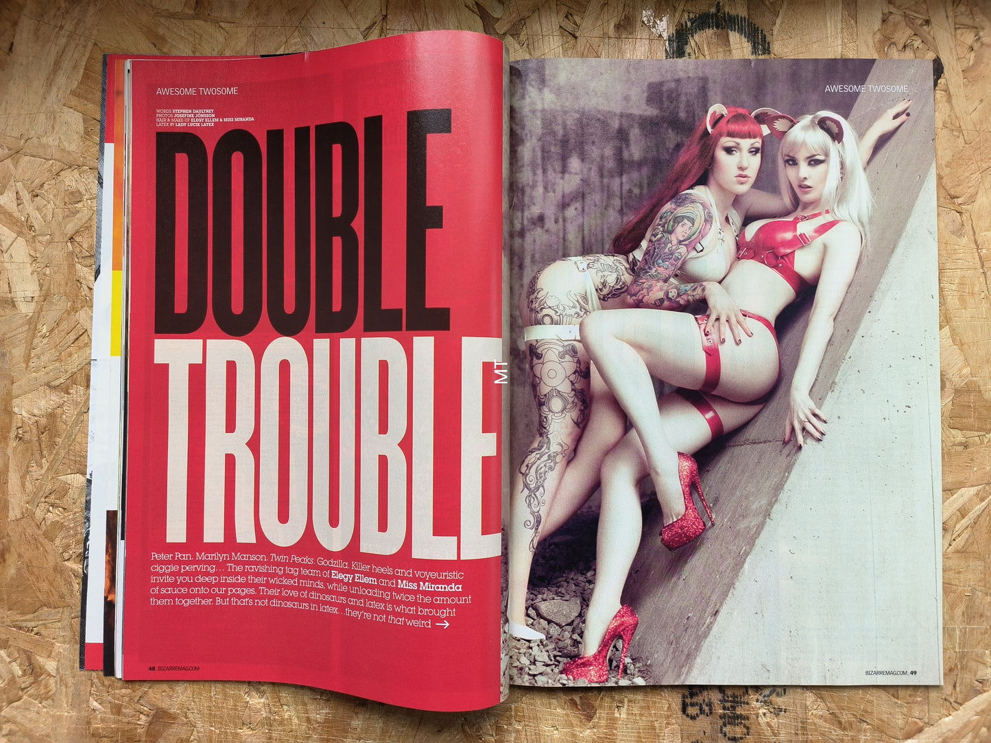 BIZARRE Magazine February 2013 (1050) Elegy Ellem Miss Mirana POSTER