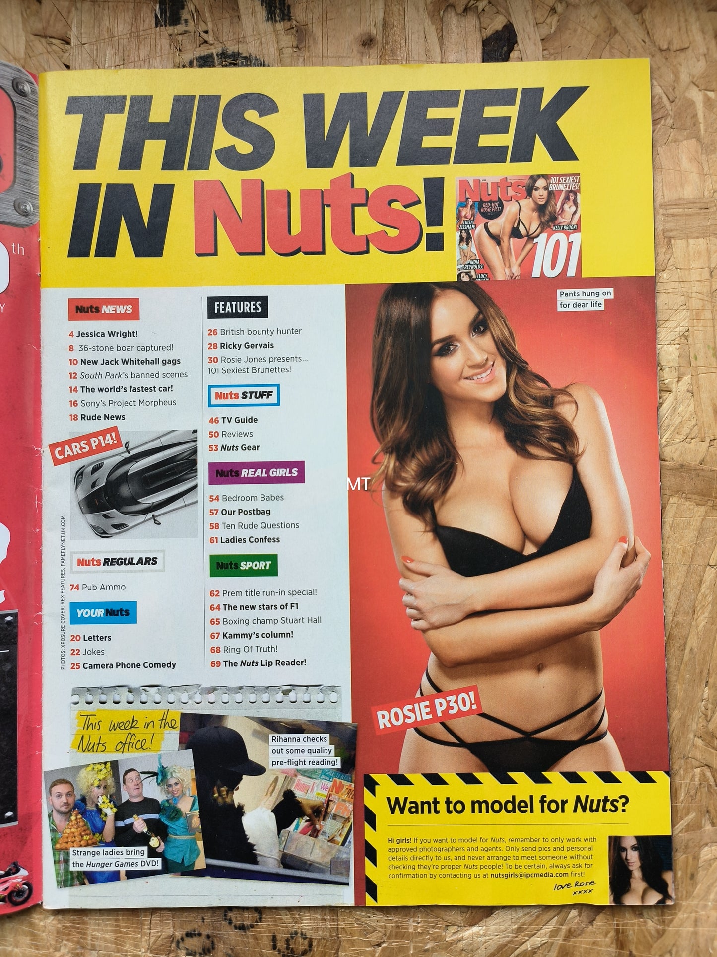 NUTS 28 March 3 April 2014 (1052) Lucy Pinder Rosie Jones Jessica Wright