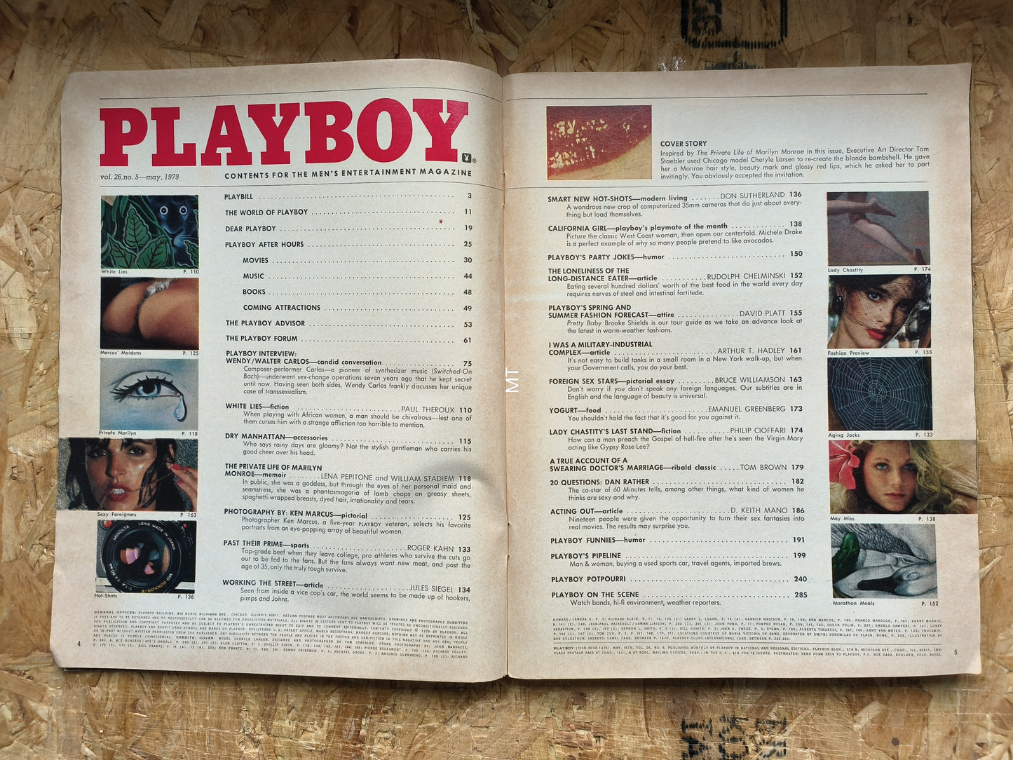 PLAYBOY Magazine May 1979 (1054) Marilyn Monroe Wendy Carlos