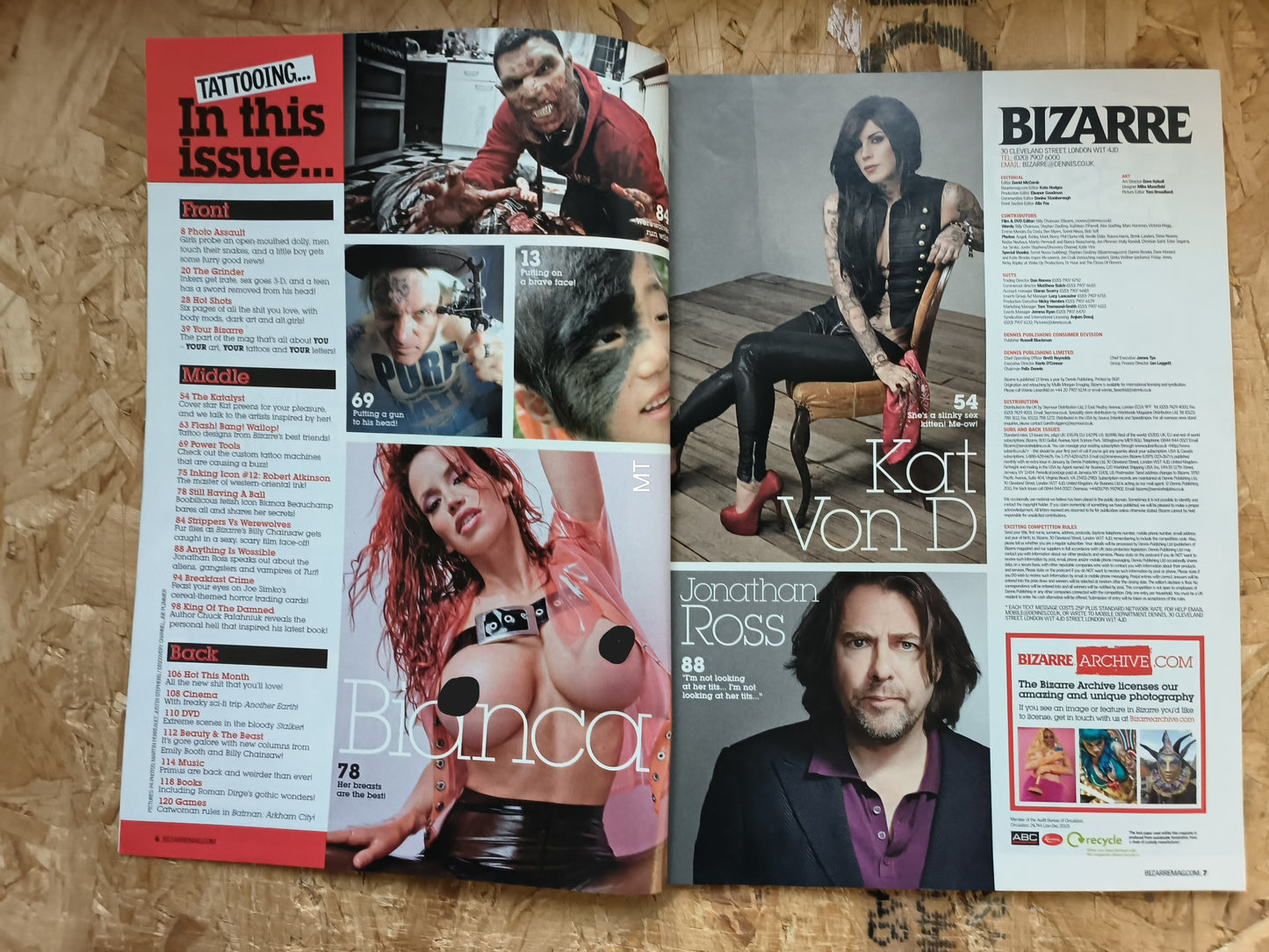 BIZARRE Magazine October 2011 (1057) Bianca Beauchamp Kat Von D