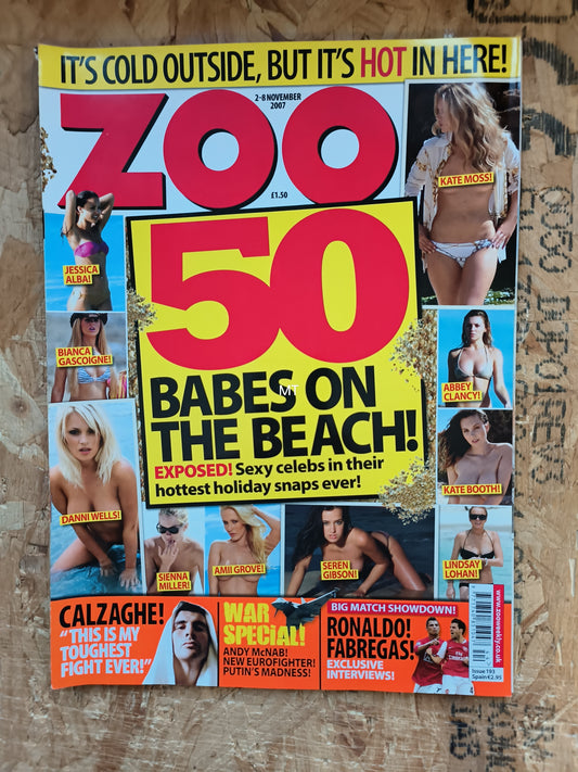 ZOO Magazine 2-8 November 2007 (1058) Danni Wells Louise Cliffe POSTER Seren Kate
