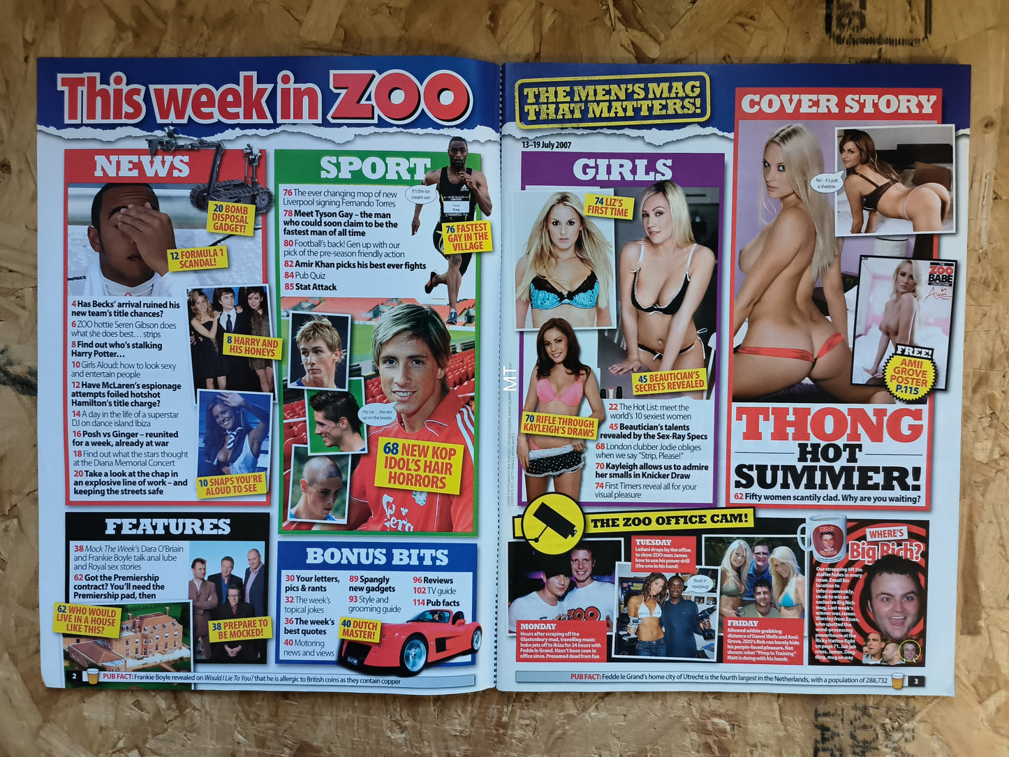 ZOO Magazine 13-19 July 2007 (1058) Sophie Howard Amii Grove Emily Scott