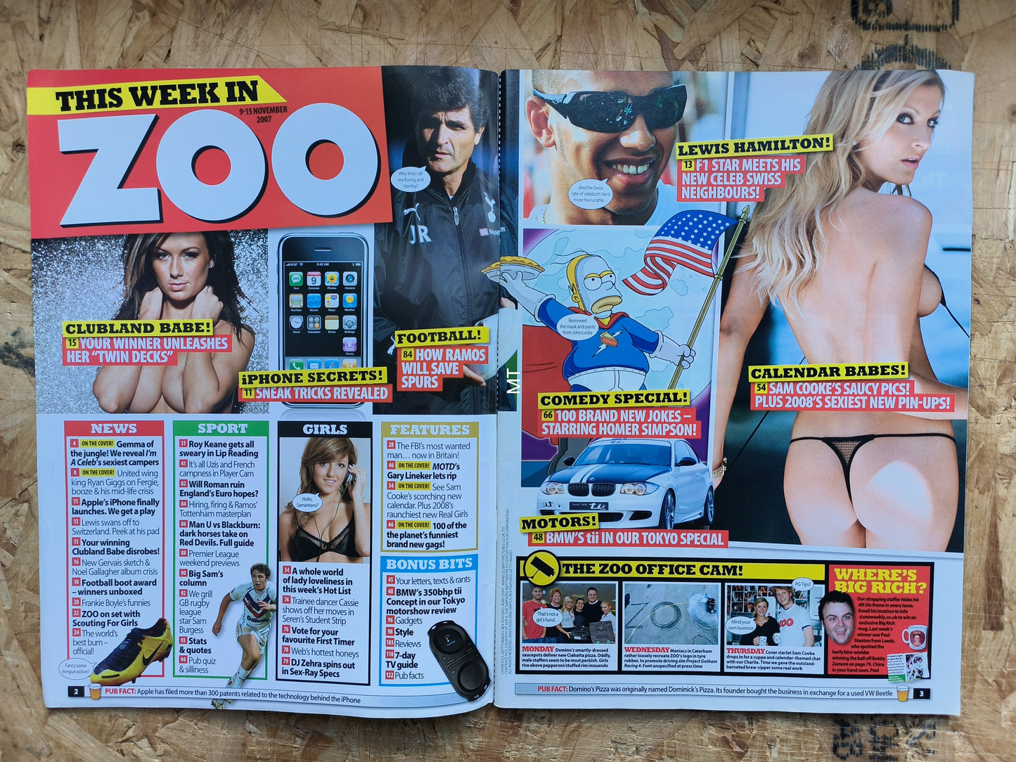 ZOO Magazine 9-15 November 2007 (1060) Gemma Atkinson Sam Cooke POSTER