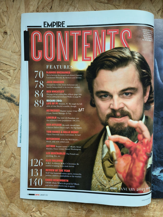 EMPIRE Magazine January 2013 (1062) Django Unchained Life of Pi Iron Man 3