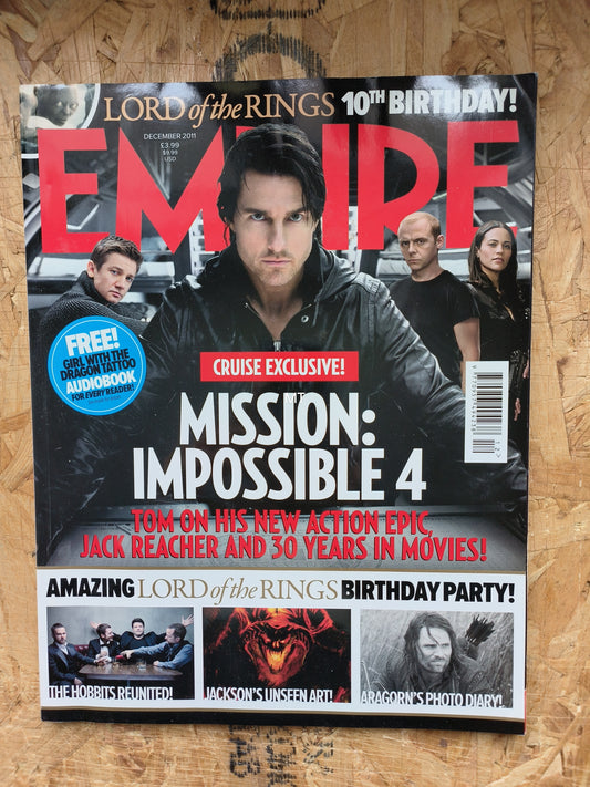EMPIRE Magazine December 2011 (1063) Tom Cruise Mission Impossible Lord of the Rings