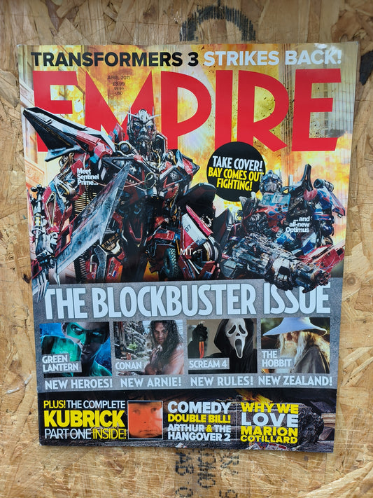 EMPIRE Magazine April 2011 (1063) Transformers 3 Green Lantern Kubrick