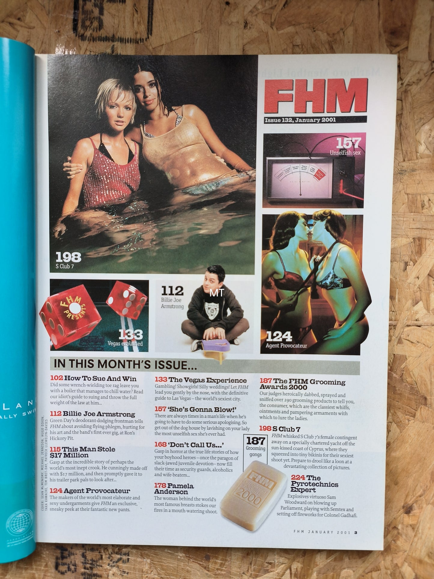 FHM Magazine January 2001 (1064) Jo O'Meara Cover Pamela Anderson Lisa Mason