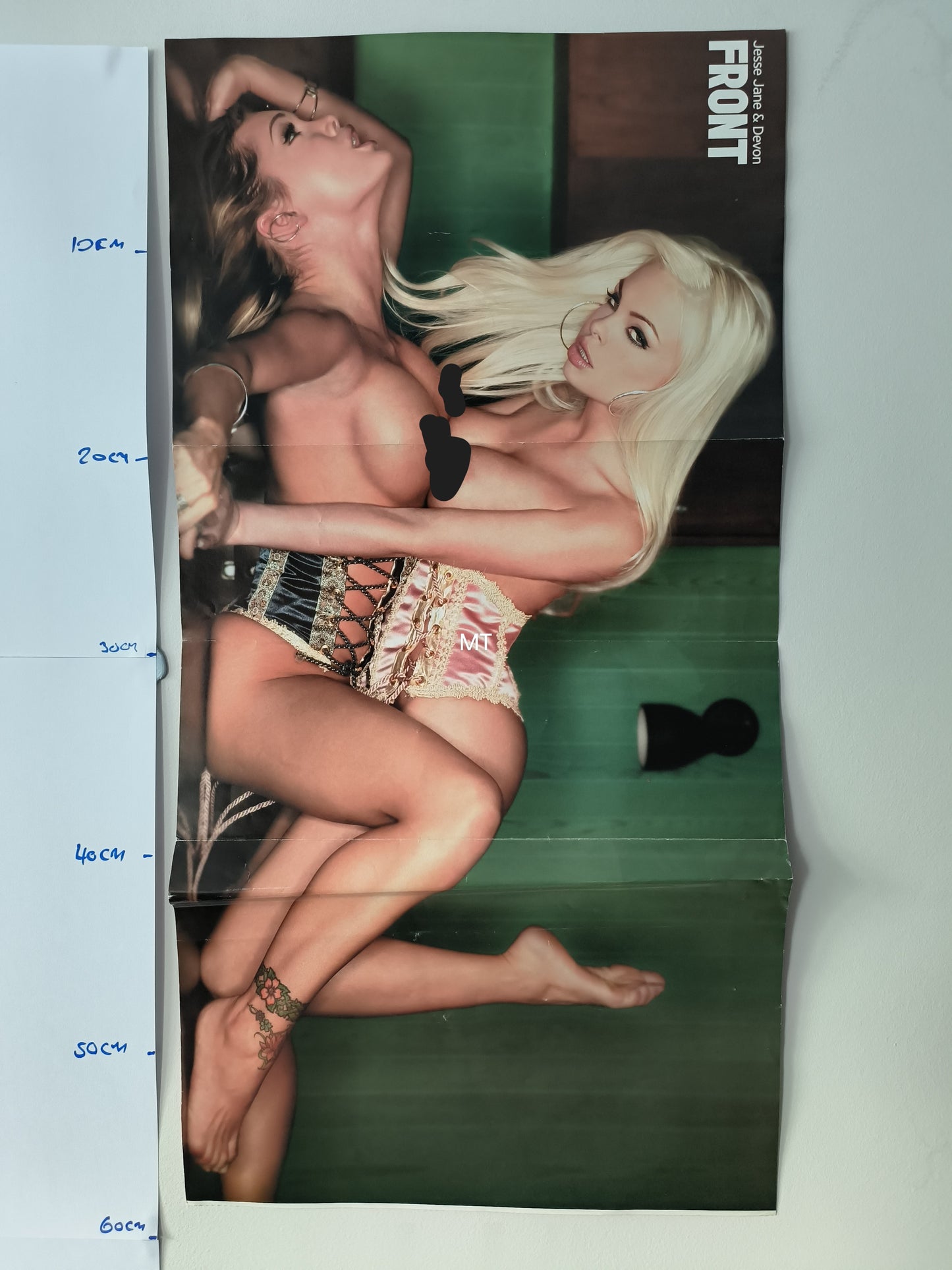 FRONT Magazine POSTER Carmen Electra / Jesse Jane & Devon LARGE RARE (1065)
