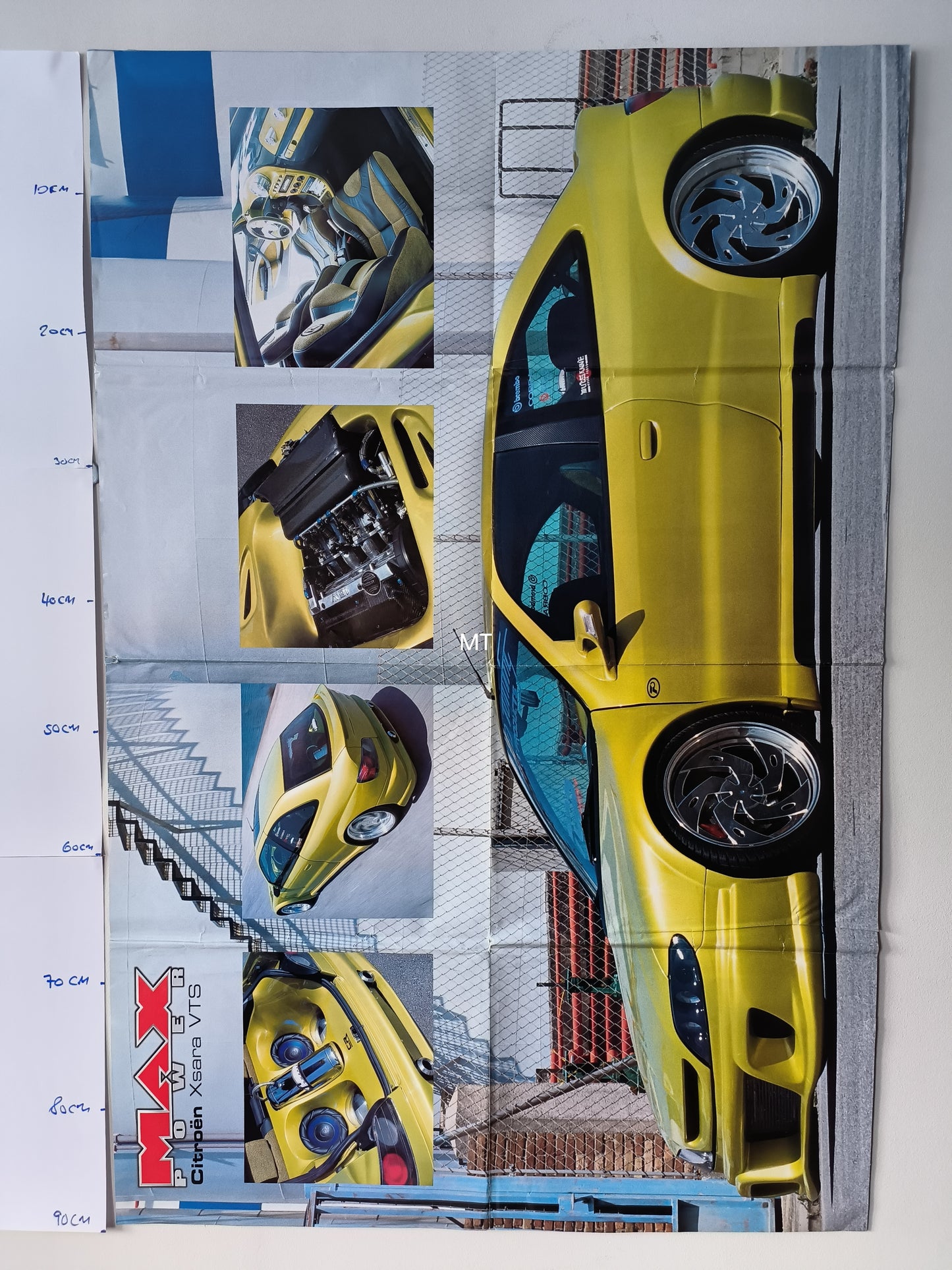 MAX POWER Magazine POSTER LARGE RARE (1065) Citroen Xsara VTS