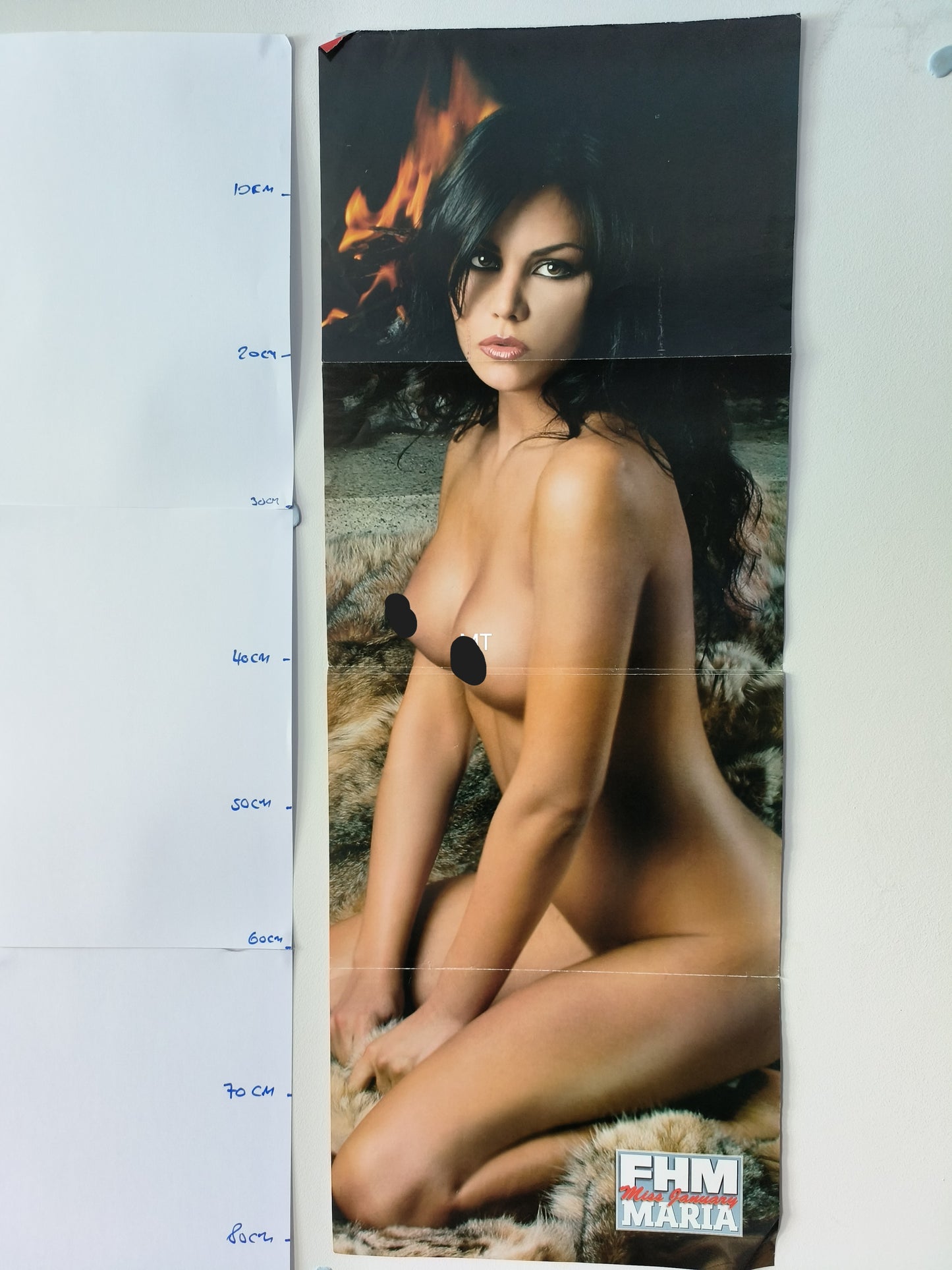 FHM Magazine POSTER Miss January MAria LARGE RARE (1068)