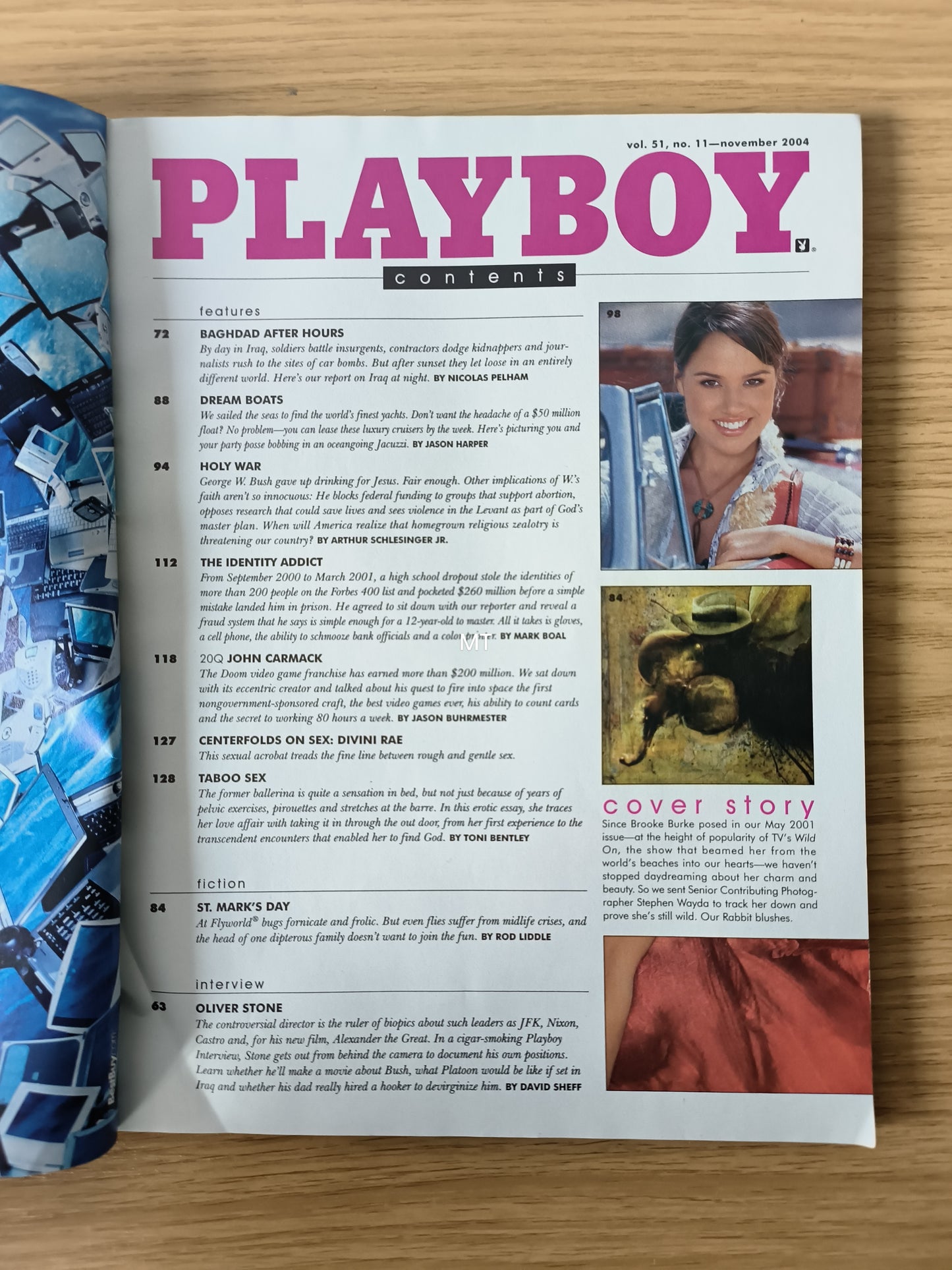 PLAYBOY Magazine November 2004 (1070) BROOKE BURKE Cara Zavaleta