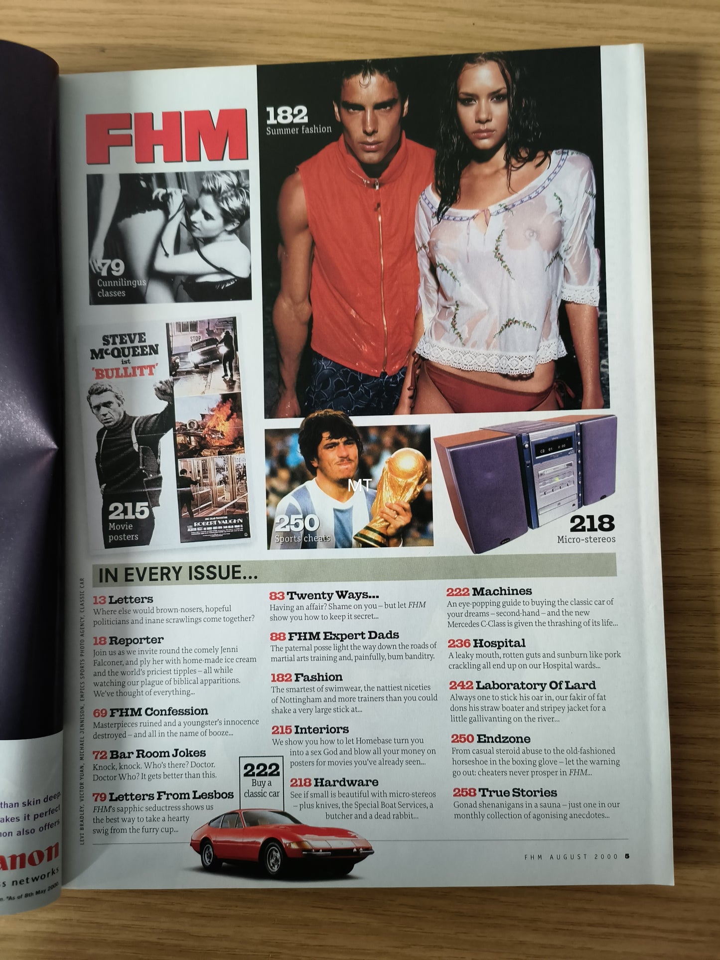 FHM Magazine August 2000 (1071) Lisa Faulkner Jordan Nell McAndrew Ivana Horvat