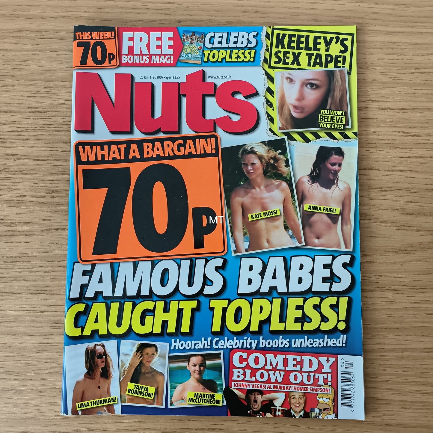 NUTS Magazine 26 January 1 February 2007 (1072) Keeley Hazell Kelly Brook Kate Lawler