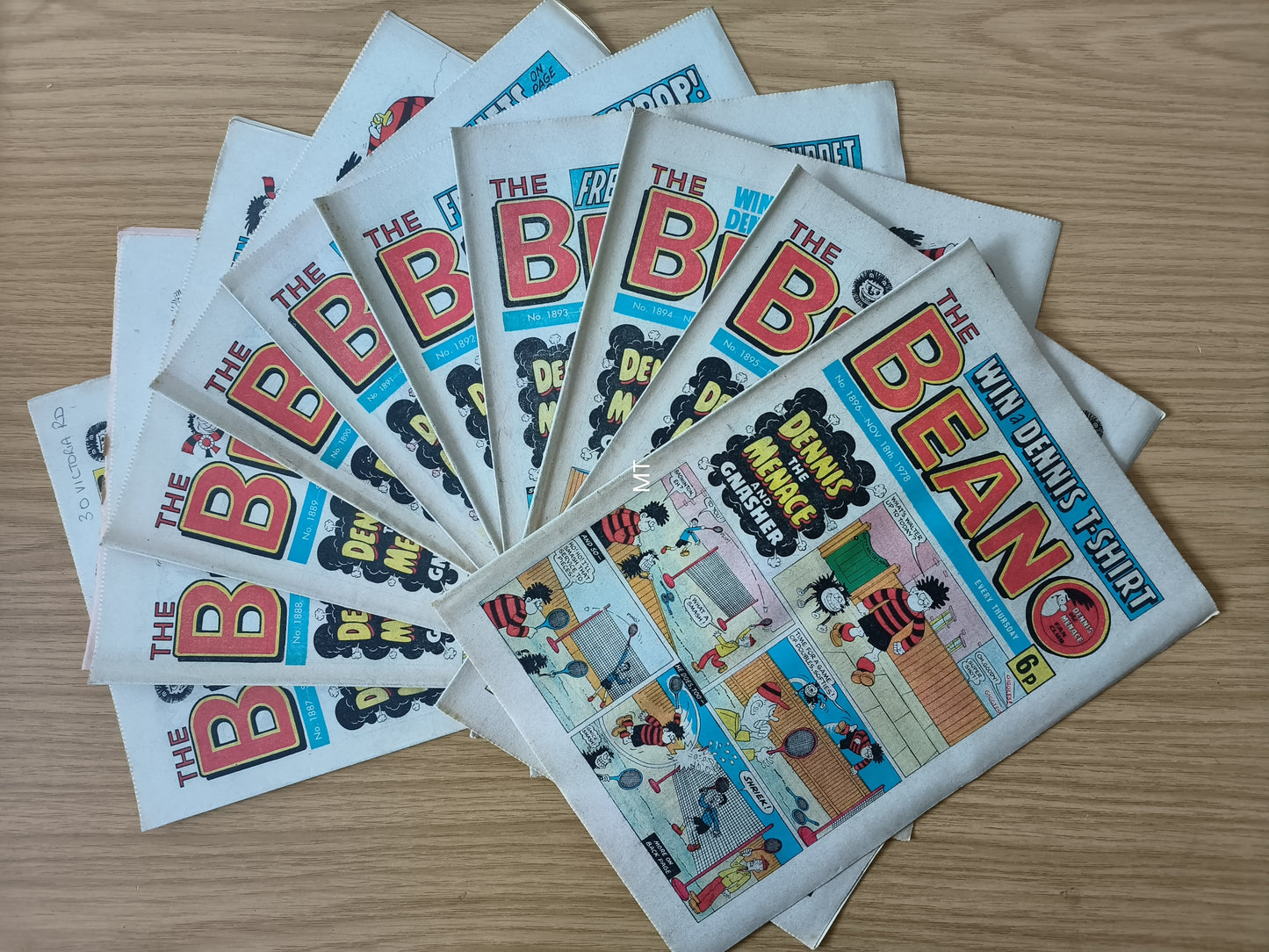 10x Beano Comics/Magazines 1887>1896 1978 Bundle/Job Lot (0060) Dennis the Menace Gnasher (Copy) (Copy) (Copy)