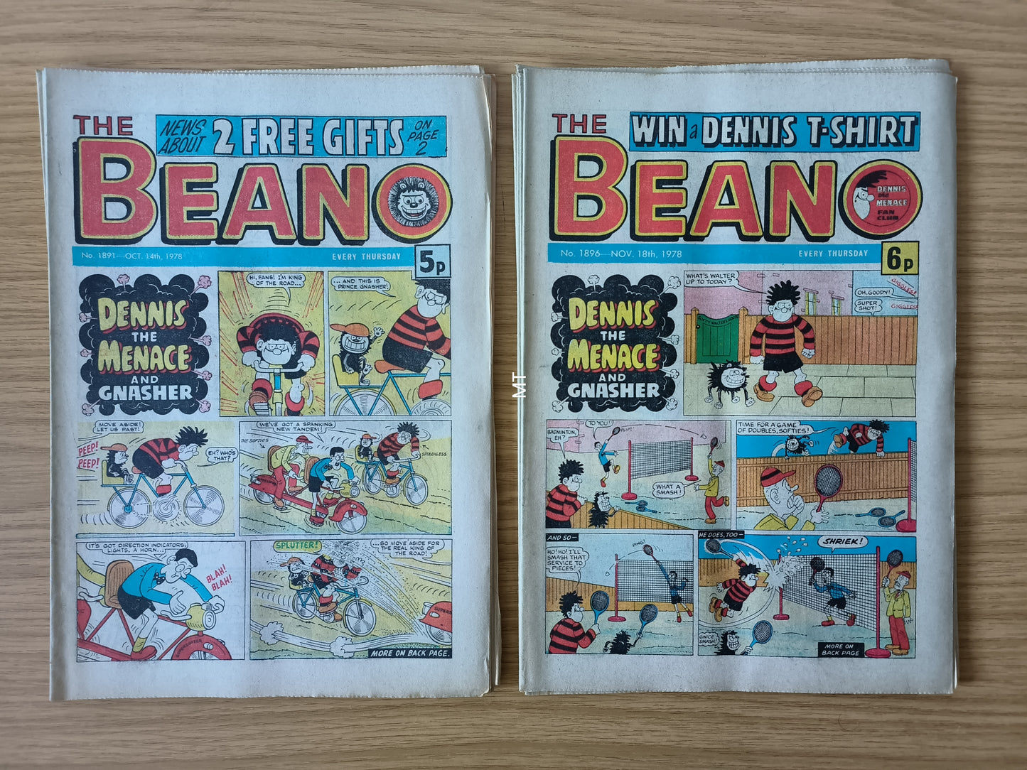 10x Beano Comics/Magazines 1887>1896 1978 Bundle/Job Lot (0060) Dennis the Menace Gnasher (Copy) (Copy) (Copy)