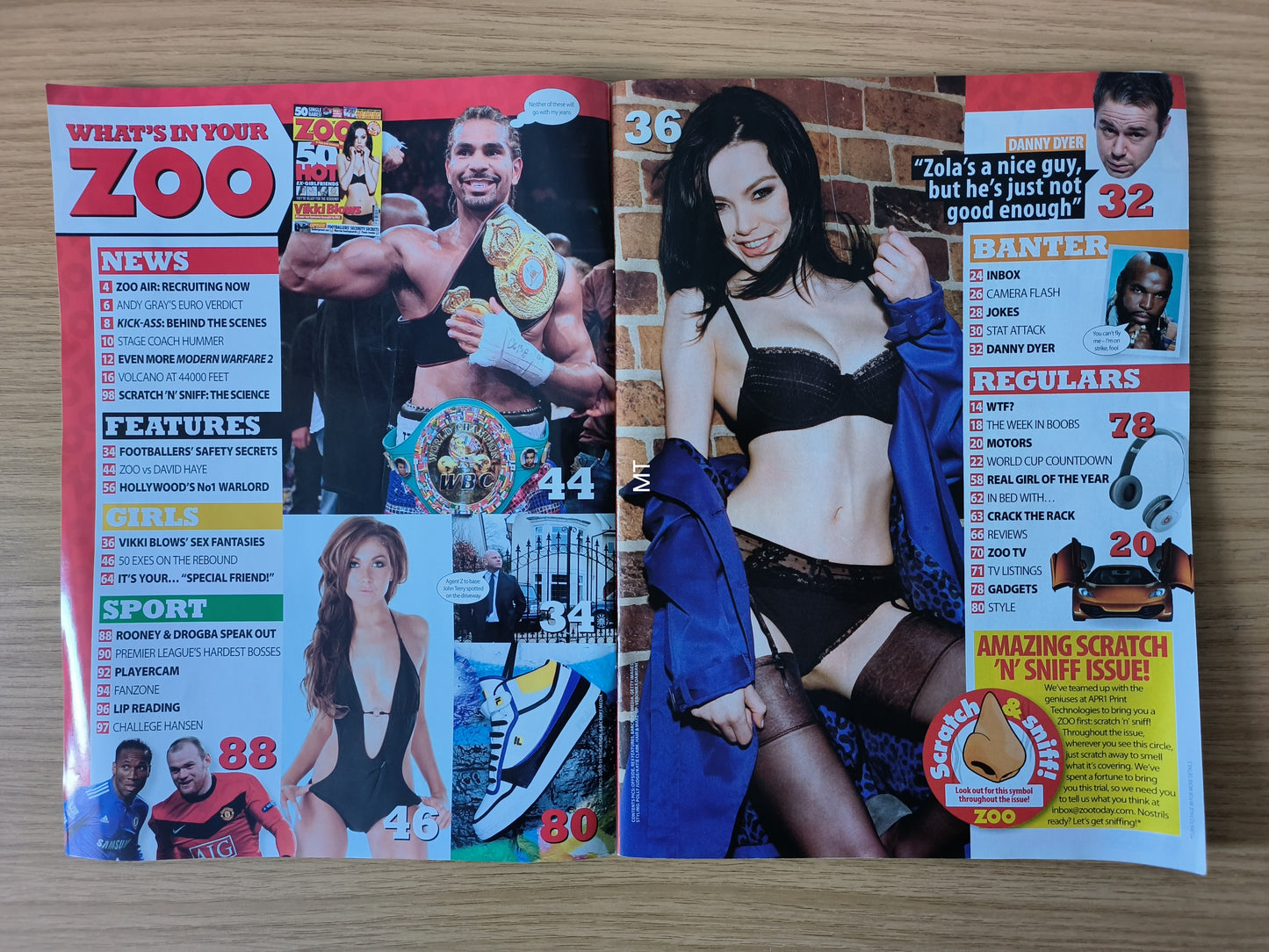 ZOO Magazine 1-8 April 2010 RARE(1073) Vikki Blows Melissa D Megan Fox