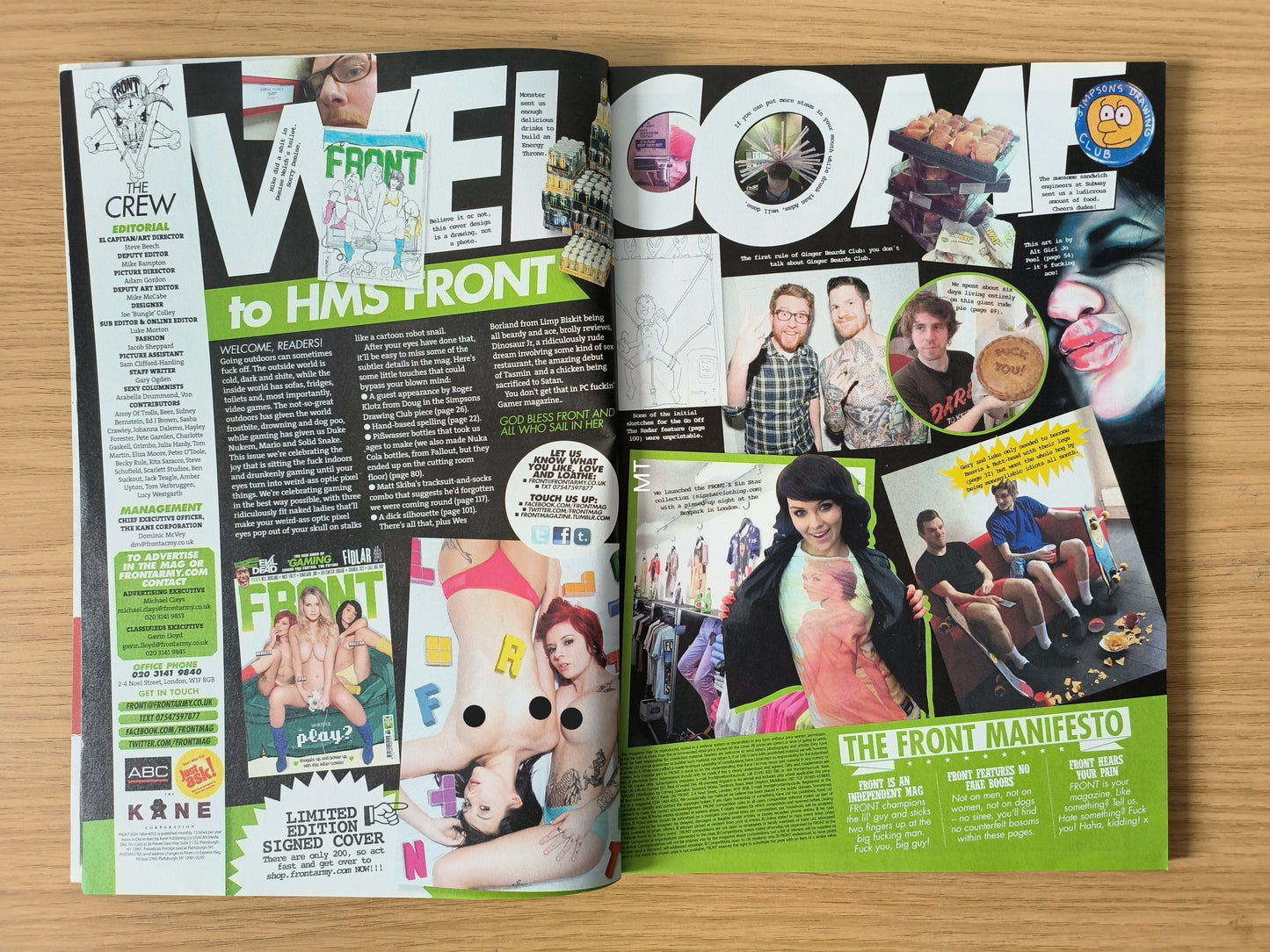 FRONT Magazine Issue 180 (1075) Mellisa Clarke Rebecca Crow Jess Davies
