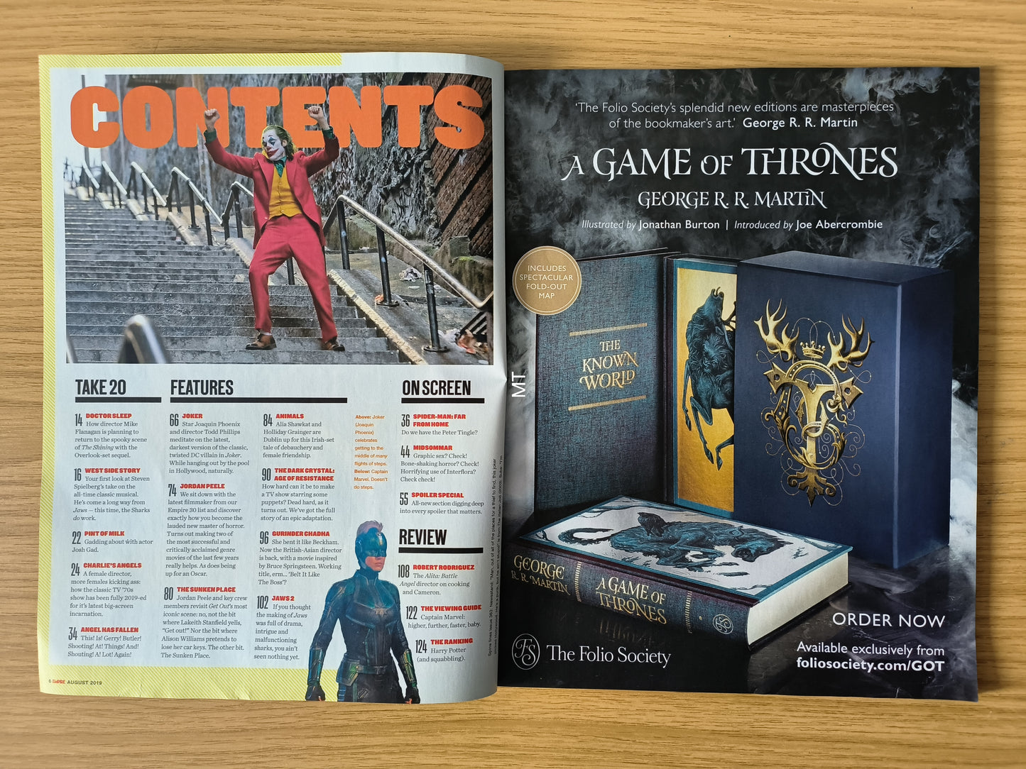 EMPIRE Magazine August 2019 Subscriber (1076) Joker Spider-man Jaws 2