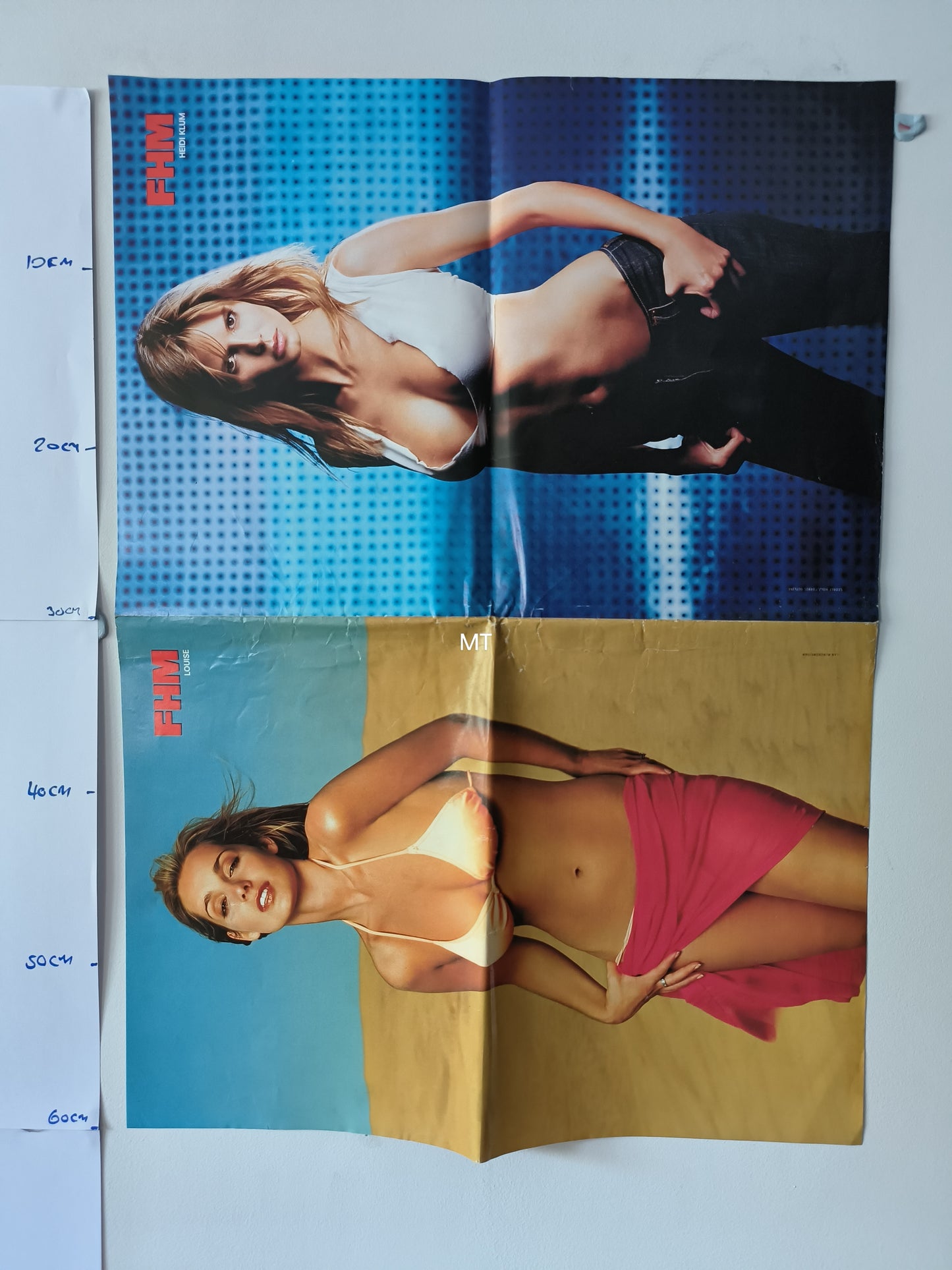 FHM Magazine POSTER Estella Warren / Louise Redknapp / Heidi Klum LARGE (1078)