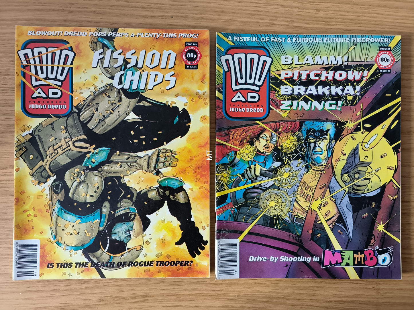 11x 2000 AD Magazines Comics 1995 Judge Dredd (0016)