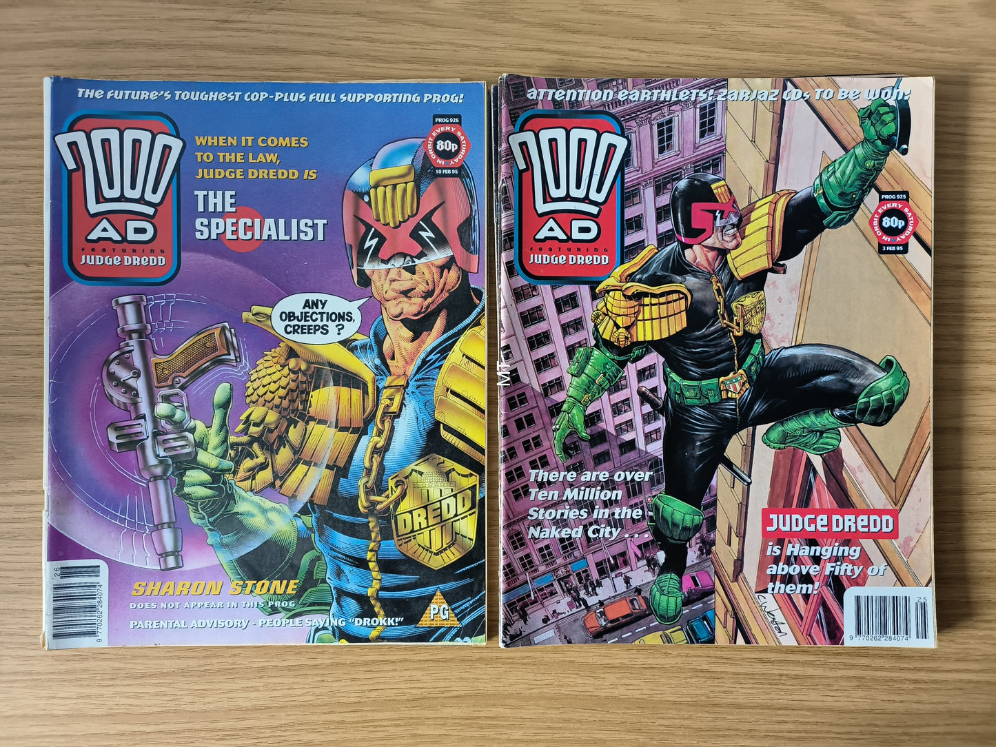 8x 2000 AD Magazines Comics 1995 Judge Dredd (0018)
