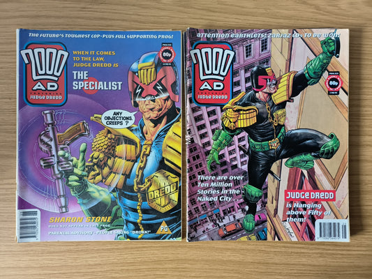 8x 2000 AD Magazines Comics 1995 Judge Dredd (0018)