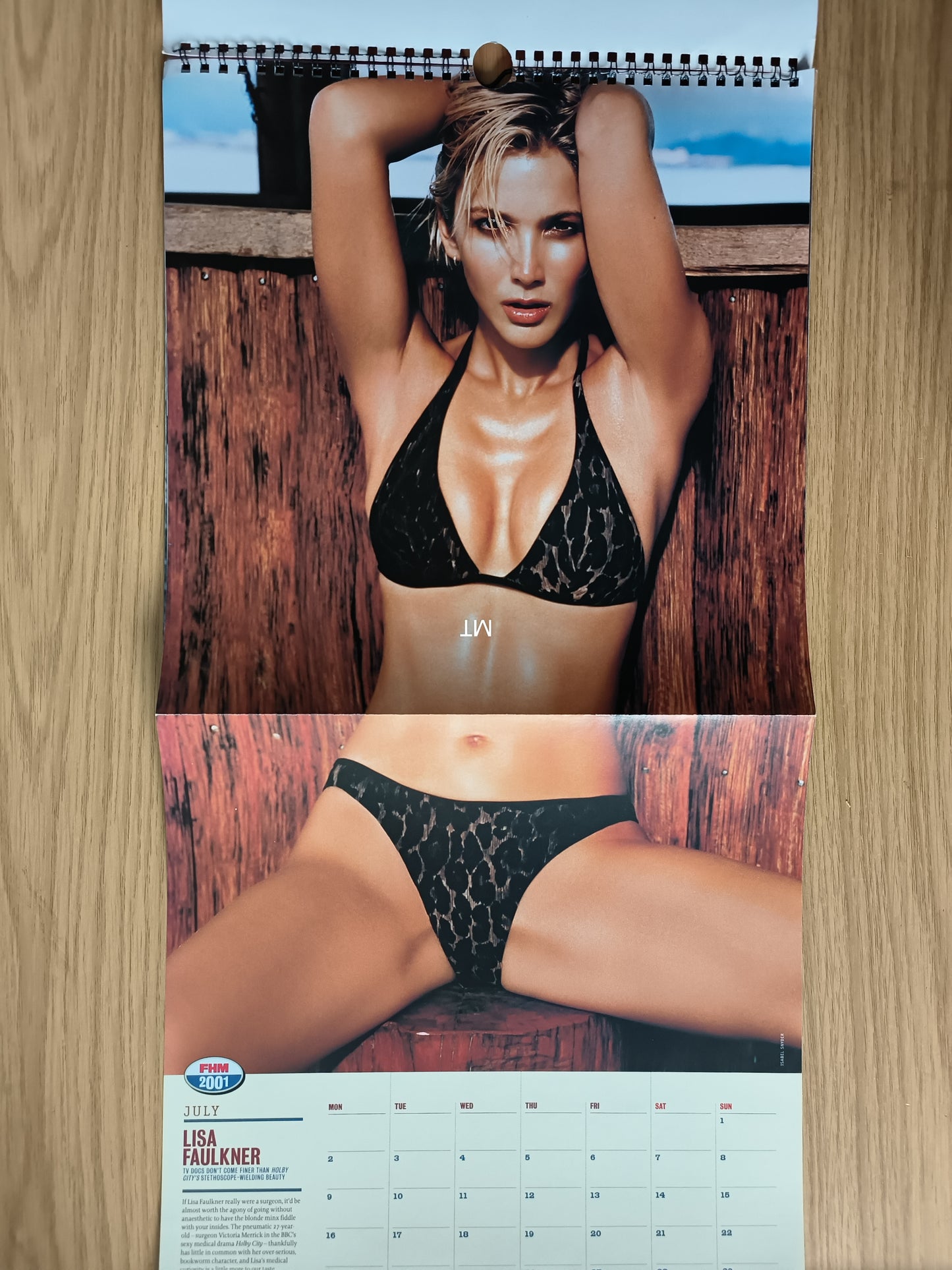 FHM Magazine Calendar 2001 RARE (BB004) Britney Spears Rachel Stevens Lisa Faulkner