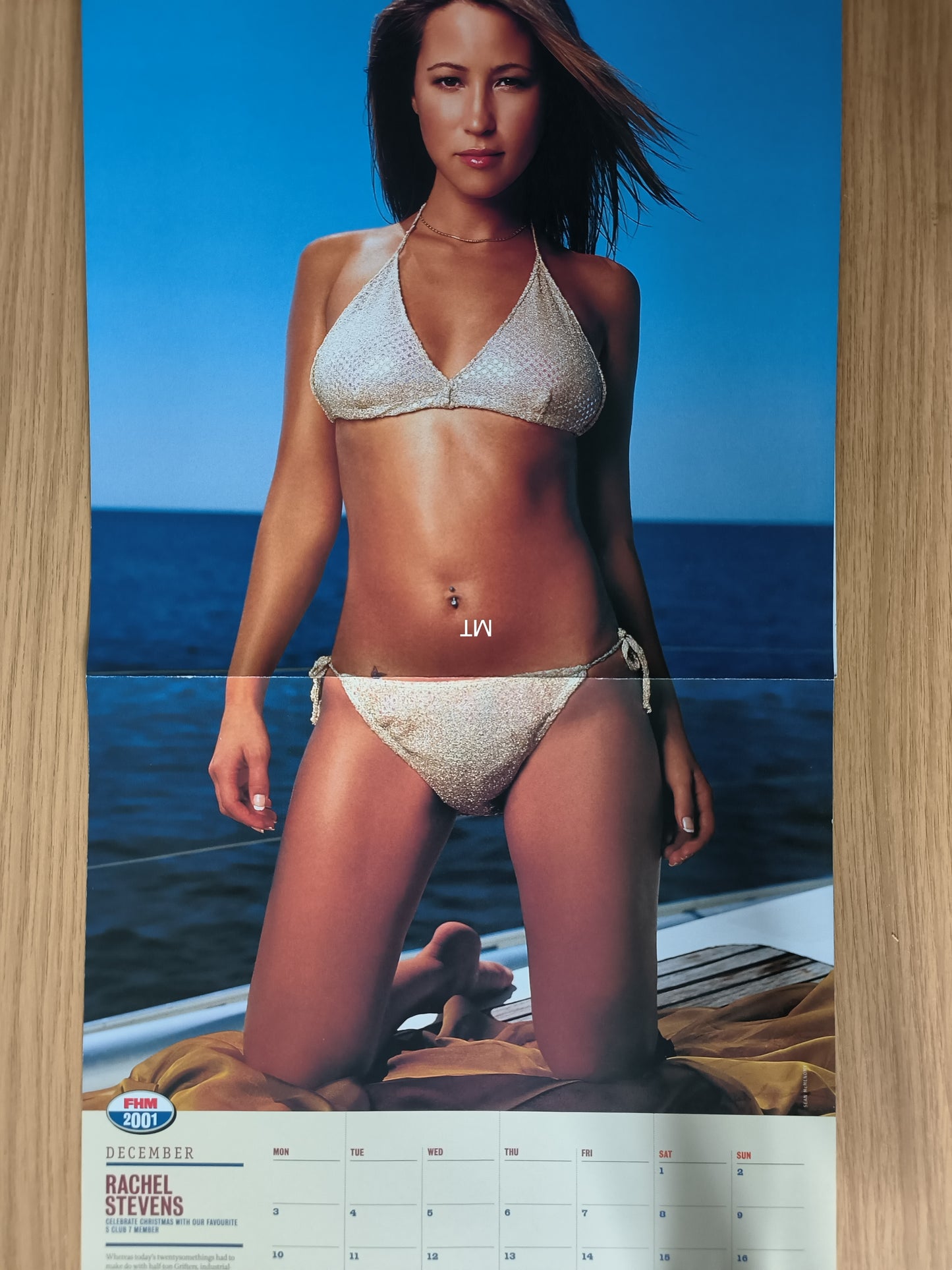 FHM Magazine Calendar 2001 RARE (BB004) Britney Spears Rachel Stevens Lisa Faulkner