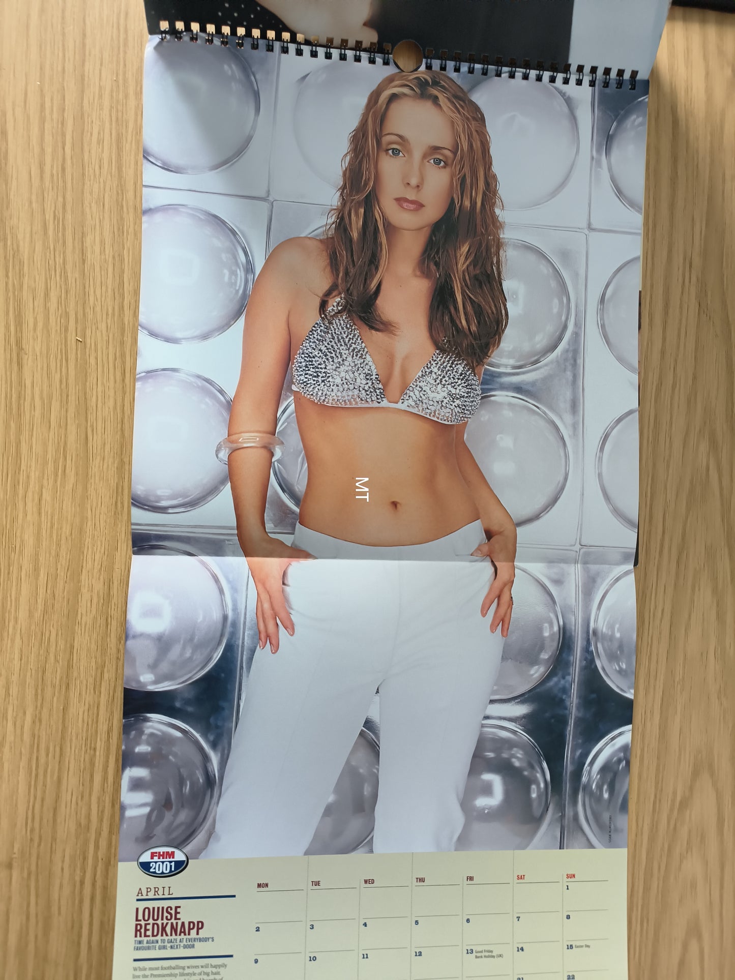 FHM Magazine Calendar 2001 RARE (BB004) Britney Spears Rachel Stevens Lisa Faulkner