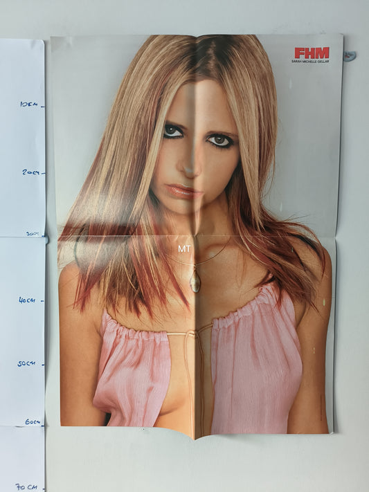 FHM Magazine POSTER Sarah Michelle Gellar / Jessica Alba (BB004)