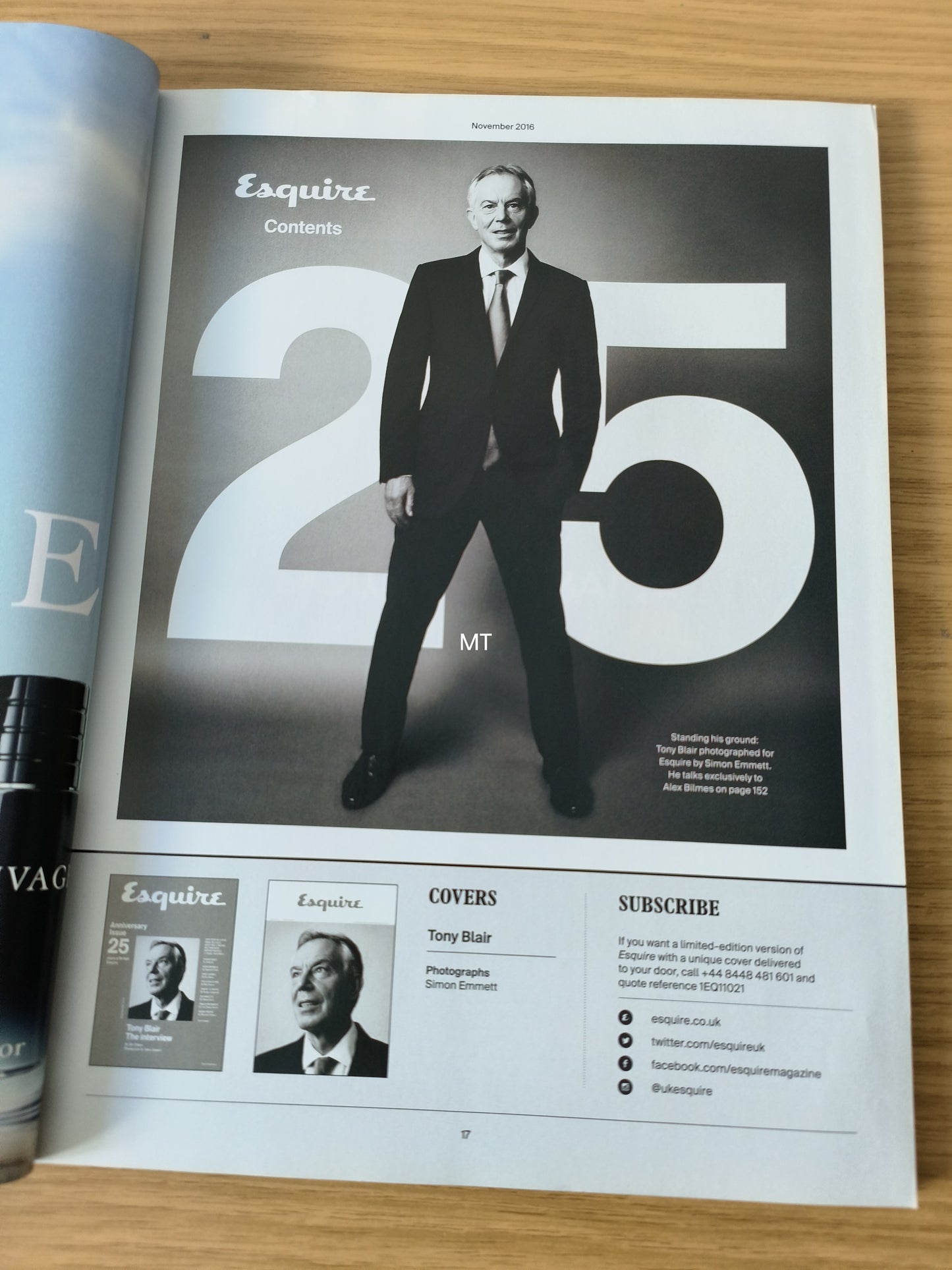 ESQUIRE Magazine November 2016 (1087) Tony Blair David Beckham