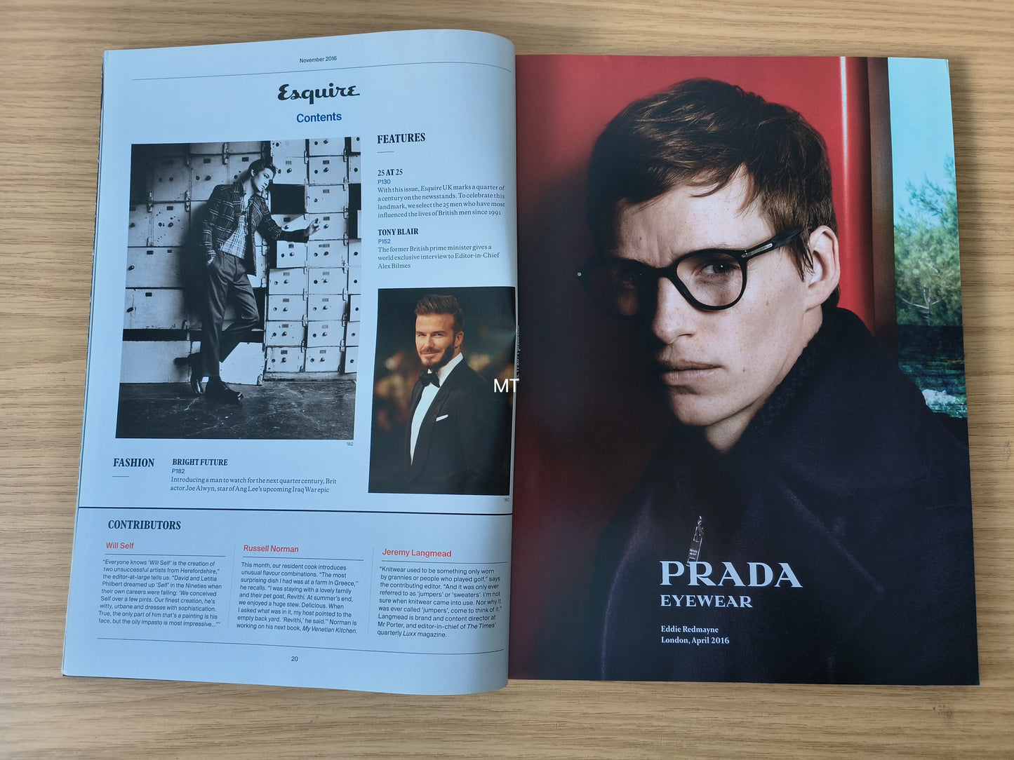 ESQUIRE Magazine November 2016 (1087) Tony Blair David Beckham