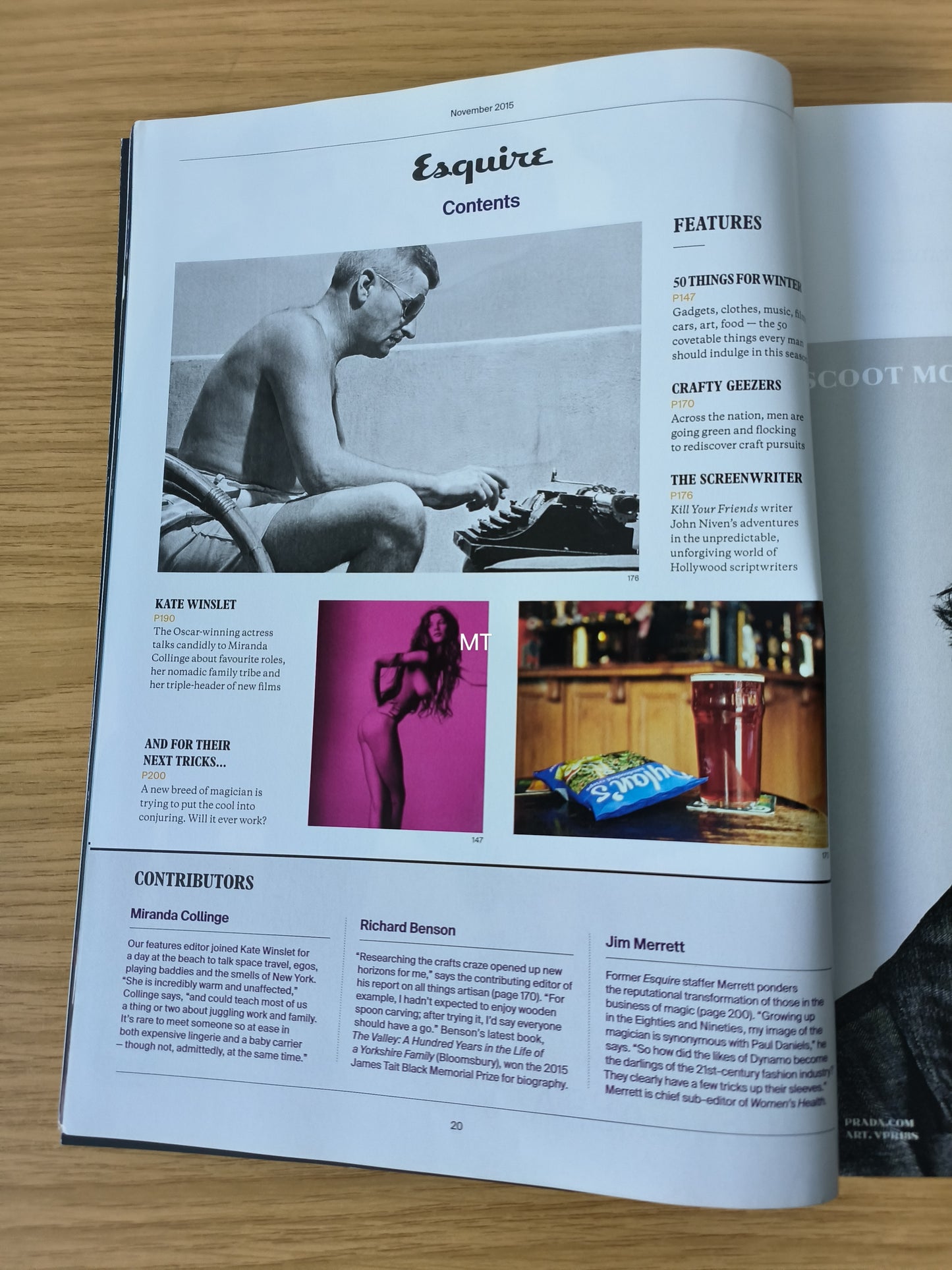 ESQUIRE Magazine November 2015 (1087) Kate Winslet John Niven Ted Danson