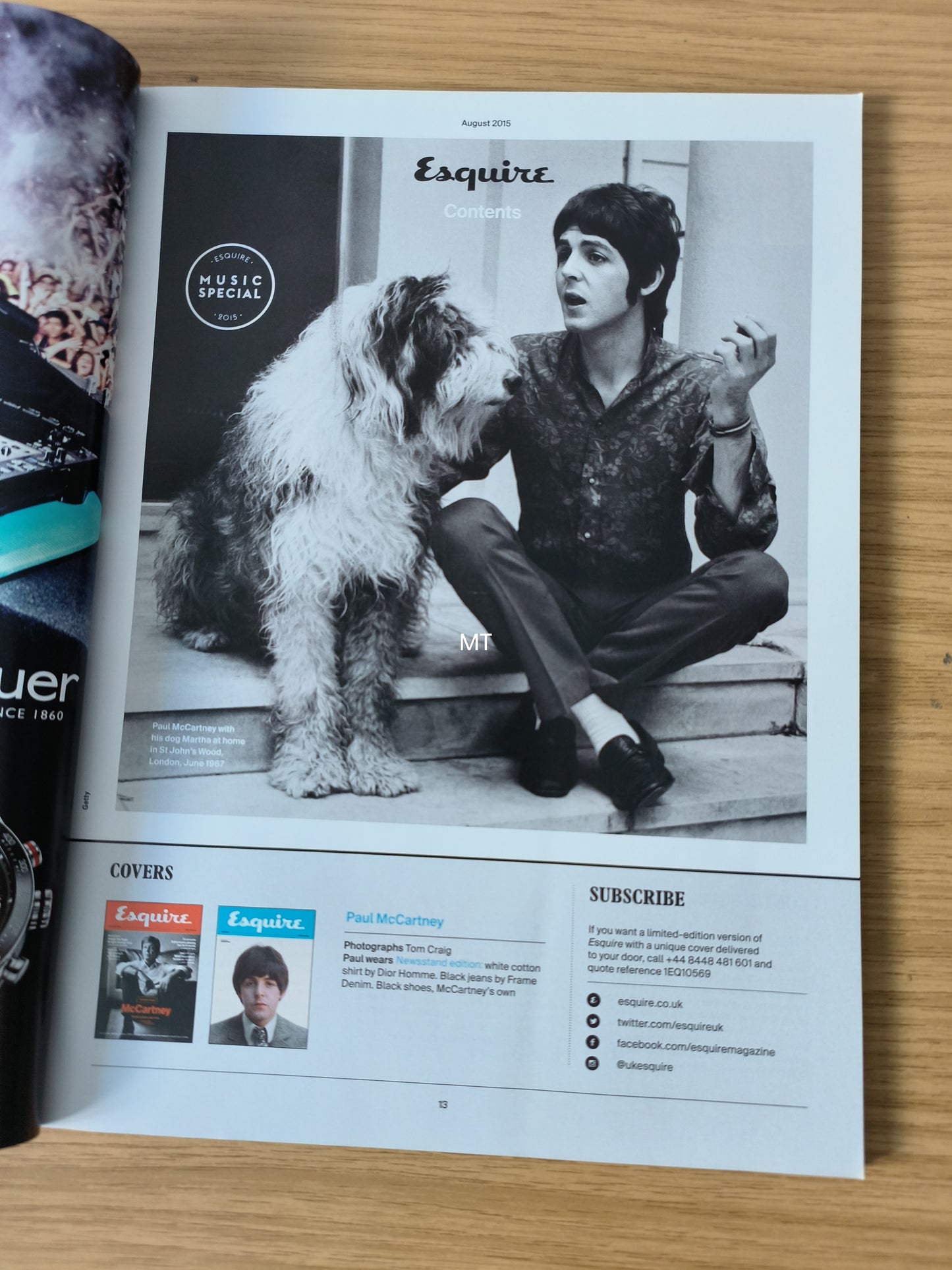 ESQUIRE Magazine August 2015 (1087) PAUL McCARTNEY / THE BEATLES