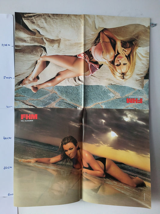 FHM Magazine POSTER Alyson Hannigan / Pamela Anderson Nell McAndrew LARGE RARE (1110)
