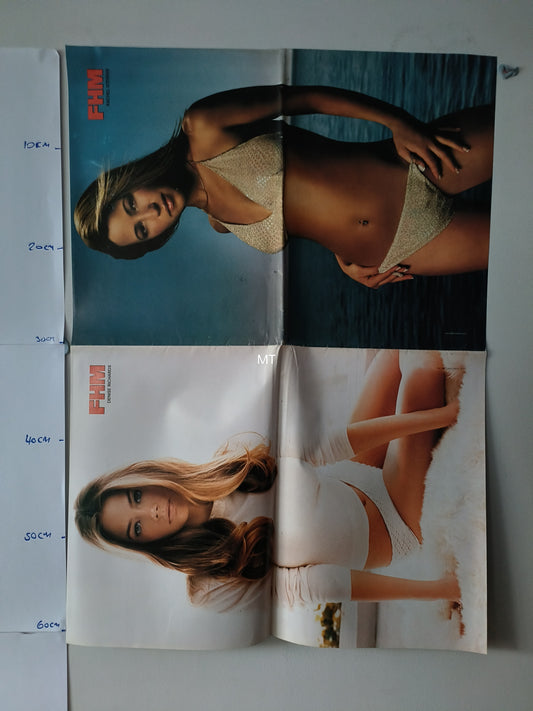 FHM Magazine POSTER Jennifer Lopez / Denise Richards Rachel Stevens LARGE RARE (1110)