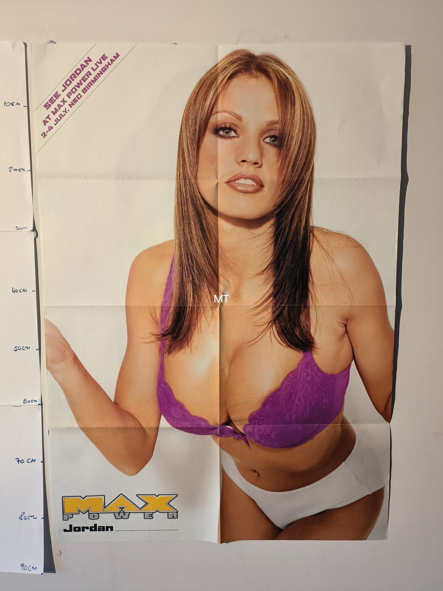 MAX POWER Magazine POSTER Jordan Katie Price LARGE RARE (1113)