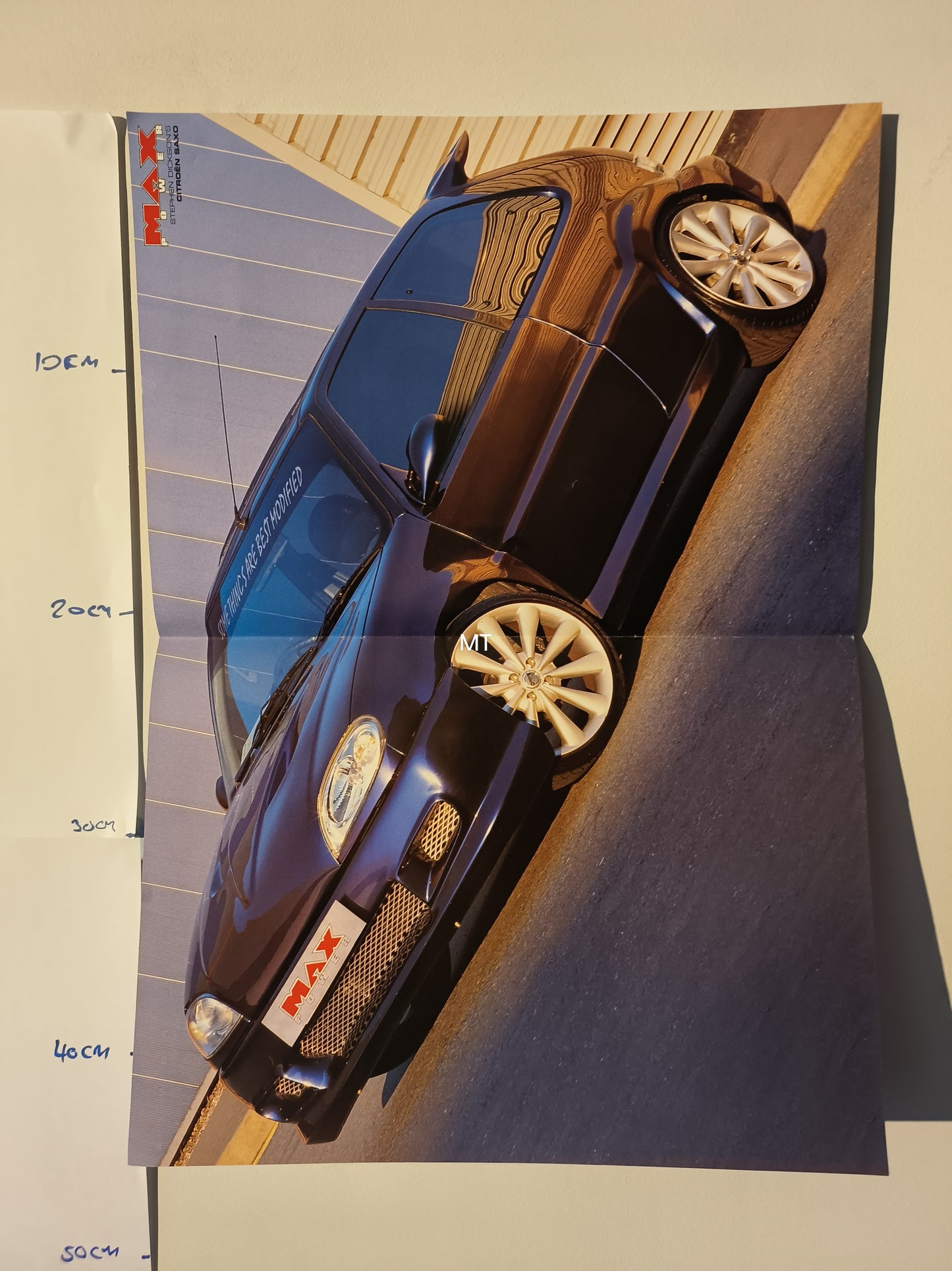 MAX POWER Magazine POSTER Honda CRX Stephen Dickson Saxo LARGE RARE (1113)