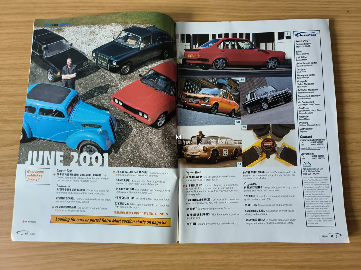 CLASSIC FORD Magazine June 2001 (1117) RS2000 Cortina GT