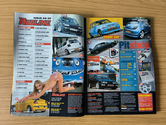Redline Magazine September 2000 | Nice Pair Issue | Cool 5 Turbo | Tigra | Turbo Polo | Hybrid Nova