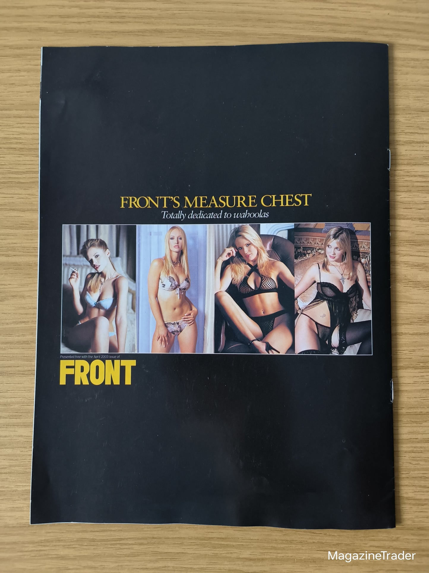 FRONT Magazine Supplement – Front’s Measure Chest (April 2003) | Lingerie Glamour Insert | Rare