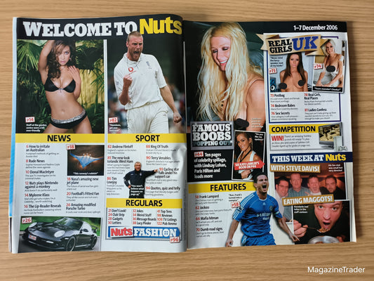 Nuts Magazine 1–7 December 2006 Keira Knightley Lindsay Lohan Eva Mendes Hilton