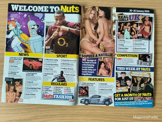 Nuts Magazine 20–26 January 2006 Sophie Howard Natalie Oxley Thierry Henry