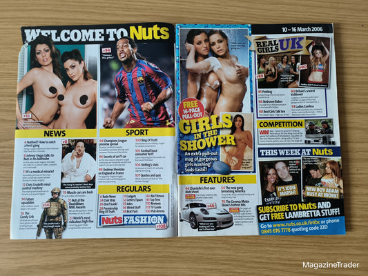 Nuts Magazine 10–16 March 2006 Paris Hilton Chantelle Houghton Shower Special