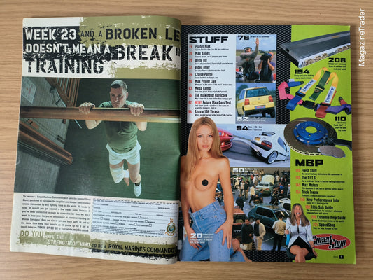 Max Power Magazine September 2000 Gemma Jones Modified Cars Euro Star Civic Supra